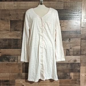 Long sleeve night gown / long button up t-shirt